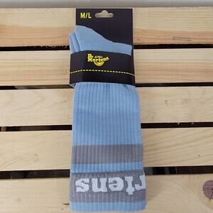 Dr. Martens AirWair Light Blue Crew Socks - Size M/L (9-14) NWT
